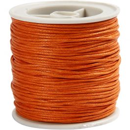 Ficelle de coton, ép. 1 mm, orange, 40 m/ 1 rouleau [HOB-51570]