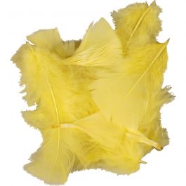 Duvet, dim. 7-8 cm, jaune, 500 gr/ 1 Pq. [HOB-51664]