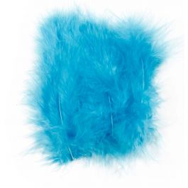 Duvet, dim. 5-12 cm, turquoise, 15 pièces/ 1 Pq. [HOB-51698]