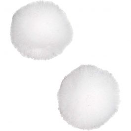 Pompons, d 20 mm, blanc, 100 pièces/ 1 Pq. [HOB-51858]