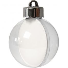 Boule à décorer, d 5 cm, transparent, 10 pièces/ 1 Pq. [HOB-52143]