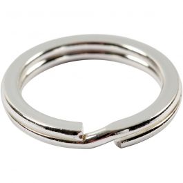 Anneaux brisés, d 15 mm, argenté, 15 pièces/ 1 Pq. [HOB-52609]