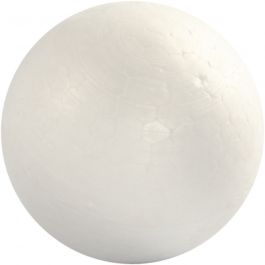 Boules en polystyrène, d 6 cm, blanc, 5 pièces/ 1 Pq. [HOB-543060]