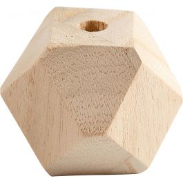Perle en forme de diamant, L : 43 mm, diamètre intérieur 8 mm, 3 pièces/ 1 Pq. [HOB-56126]