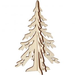 Sapin de Noël, H : 20 cm, L : 13 cm, 1 pièce [HOB-56169]