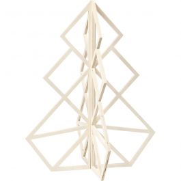Sapin de Noël, H : 60 cm, L : 48 cm, 1 pièce [HOB-56175]