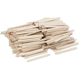 Bâtonnets de glace, L : 5,5 cm, L : 6 mm, naturel, 400 pièces/ 1 Pq. [HOB-563021]
