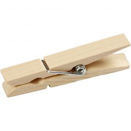 Pinces à linge, L: 48 mm, L: 6 mm, 20 pièce/ 1 Pq. [HOB-564551]
