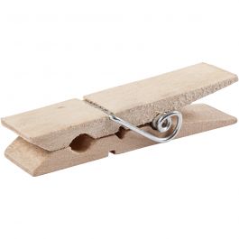 Mini-pinces à linge, L : 7,2 cm, L : 2 cm, 10 pièces/ 1 Pq. [HOB-564570]
