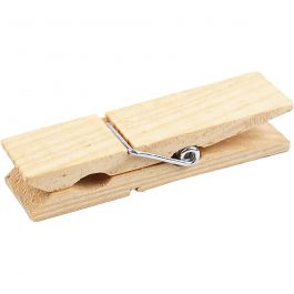 Mini-pinces à linge, L : 7,2 cm, L : 2 cm, 4 pièces/ 1 Pq. [HOB-564571]