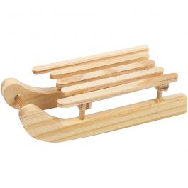 Mini-luge, dim. 6,5x2,5 cm, 6 pièces/ 1 Pq. [HOB-564750]