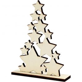 Sapin de Noël, H : 19,6 cm, P: 4 cm, L : 14,7 cm, 1 pièce [HOB-56924]
