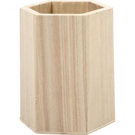 Pot à crayons, H : 10,5 cm, d 8 cm, 1 pièce [HOB-57450]