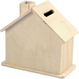 Tirelire, dim. 9,6x11,7x5,5 cm, 10 pièces/ 1 Pq. [HOB-57472]