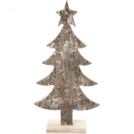 Sapin de Noël, H : 18 cm, L : 9 cm, 1 pièce [HOB-57924]