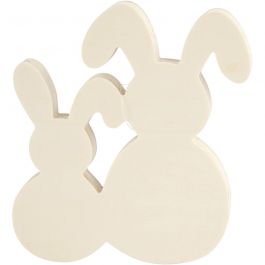 Lapins, H : 17 cm, L : 16 cm, ép. 2 cm, 1 set [HOB-57935]