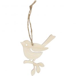 Oiseau, H : 9 cm, L : 6,5 cm, 5 pièces/ 1 Pq. [HOB-57969]
