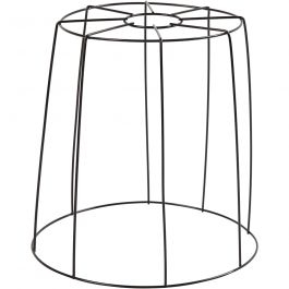 Abat-jour, H : 20 cm, d 15,5-20 cm, noir, 1 pièce [HOB-58025]