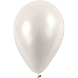 Ballons, d 23 cm, blanc cassé, 10 pièce/ 1 Pq. [HOB-592021]