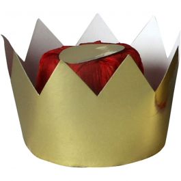 Couronne de reine, H : 7 cm, d 9 cm, or, 1 pièce [HOB-59230]