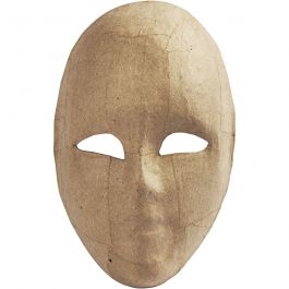 Masque visage , H : 23 cm, L : 16 cm, 1 pièce [HOB-592560]