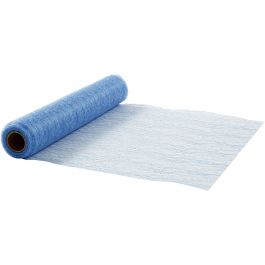 Chemins de table, L : 30 cm, bleu, 10 m/ 1 rouleau [HOB-593004]