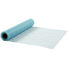 Chemins de table, L : 30 cm, turquoise, 10 m/ 1 rouleau [HOB-593011]