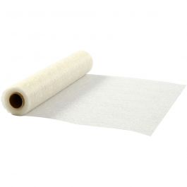 Chemins de table, L : 30 cm, blanc cassé, 10 m/ 1 rouleau [HOB-593021]