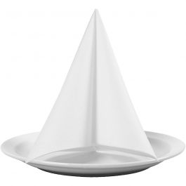 Serviettes de table, dim. 40x40 cm, 60 gr, blanc, 20 pièces/ 1 Pq. [HOB-598001]