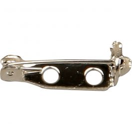 Monture de broche, L : 15 mm, argenté, 100 pièces/ 1 Pq. [HOB-600701]