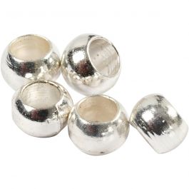 Perles à écraser, d 2 mm, argent, 1000 pièces/ 1 Pq. [HOB-60104]