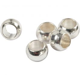 Perles à écraser, d 2,5 mm, argent, 100 pièces/ 1 Pq. [HOB-60114]