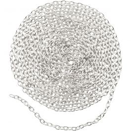 Jaseron, L : 2 mm, argenté, 2 m/ 1 pièce [HOB-602300]