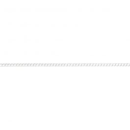 Jaseron, argenté, L: 3 mm, 20 m/ 1 pièce [HOB-60233]