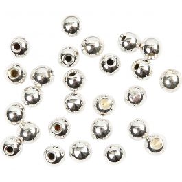 Embouts pour bracelets spirales, d 3 mm, diamètre intérieur 1 mm, argenté, 20 pièces/ 1 Pq. [HOB-60280]