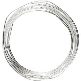 Fil argenté, ép. 1,2 mm, argenté, 3 m/ 1 rouleau [HOB-61012]
