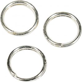 Anneaux brisés, d 5 mm, argenté, 300 pièces/ 1 Pq. [HOB-613421]
