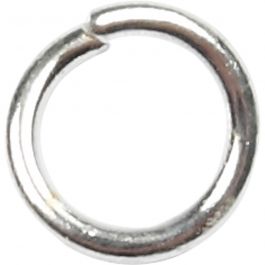 Boucles rondes , dim. 4,4 mm, ép. 0,7 mm, argenté, 500 pièces/ 1 Pq. [HOB-61380]