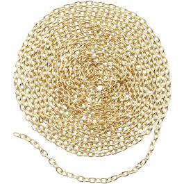 Jaseron, L : 2 mm, doré, 20 m/ 1 Pq. [HOB-61401]