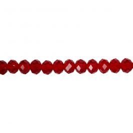 Perles à facettes, dim. 5x6 mm, diamètre intérieur 1 mm, 100 pièces/ 1 Pq. [HOB-61687]