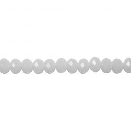 Perles à facettes, dim. 5x6 mm, diamètre intérieur 1 mm, mat, 100 pièces/ 1 Pq. [HOB-61688]