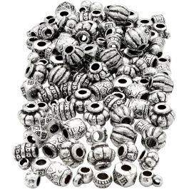 Perles antiques, dim. 7-11 mm, diamètre intérieur 3 mm, 200 gr/ 1 Pq. [HOB-61722]