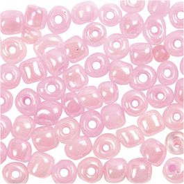 Rocailles, rose, d 4 mm, dim. 6/0 , 25 gr/ 1 Pq. [HOB-682581]