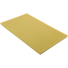 Feuilles de cire d'abeilles, dim. 20x33 cm, ép. 2 mm, naturel, 1 pièce [HOB-73202]