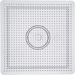 Plaque à picots, dim. 14,5x14,5 cm, medium, transparent, 1 pièce [HOB-753010]