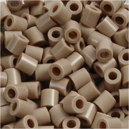 Photo Pearls, dim. 5x5 mm, diamètre intérieur 2,5 mm, medium, beige (6), 6000 pièces/ 1 Pq. [HOB-75506]