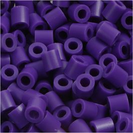 Photo Pearls, dim. 5x5 mm, diamètre intérieur 2,5 mm, medium, violet foncé (11), 6000 pièces/ 1 Pq. [HOB-75511]