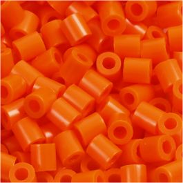 Photo Pearls, dim. 5x5 mm, diamètre intérieur 2,5 mm, medium, orange transparent (13), 6000 pièces/ 1 Pq. [HOB-75513]