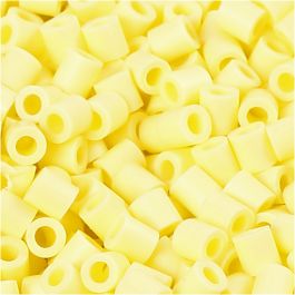 Photo Pearls, dim. 5x5 mm, diamètre intérieur 2,5 mm, medium, jaune clair (21), 1100 pièces/ 1 Pq. [HOB-755210]