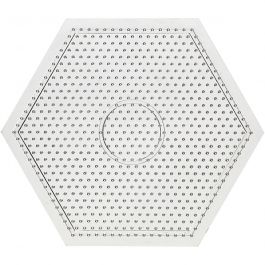Plaque à picots, grand hexagone, dim. 15x15 cm, medium, 10 pièces/ 1 Pq. [HOB-75590]